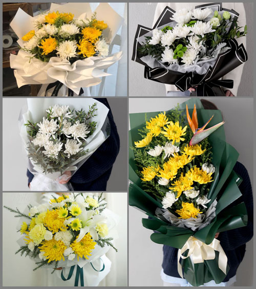 贵州遵义播州区团溪镇和平村白事花束代送